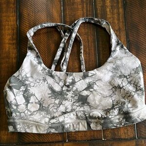 Lululemon Gray Sports Bra with Racerback Design